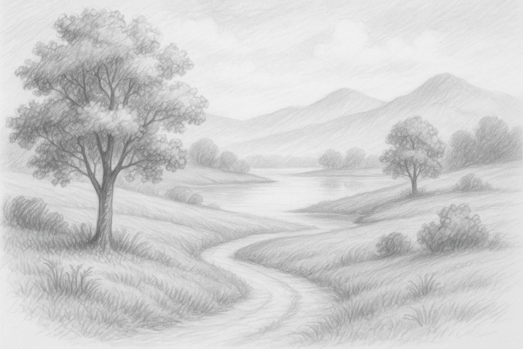 landscape drawing