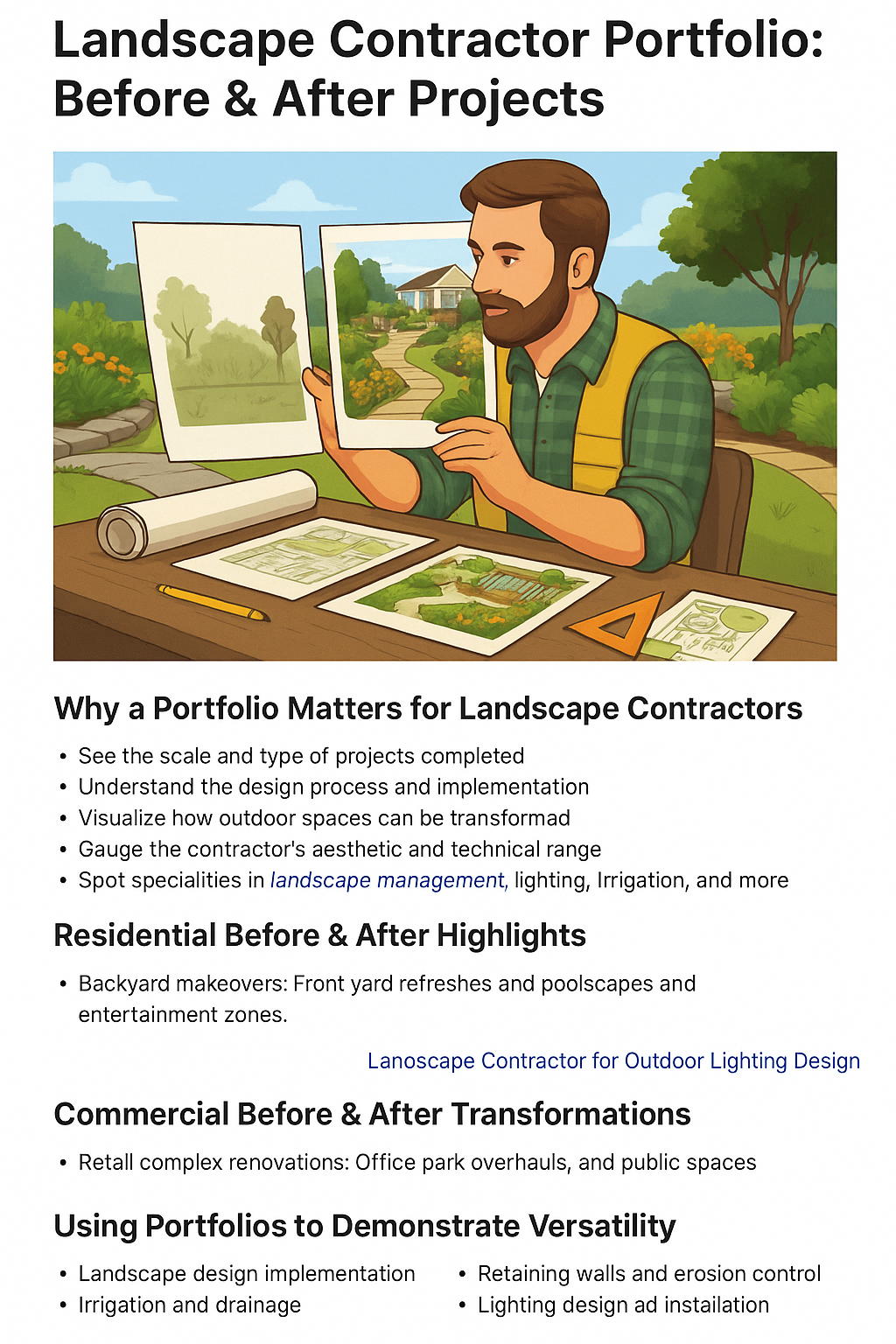 Landscape Contractor Portfolio: Before & After Projects