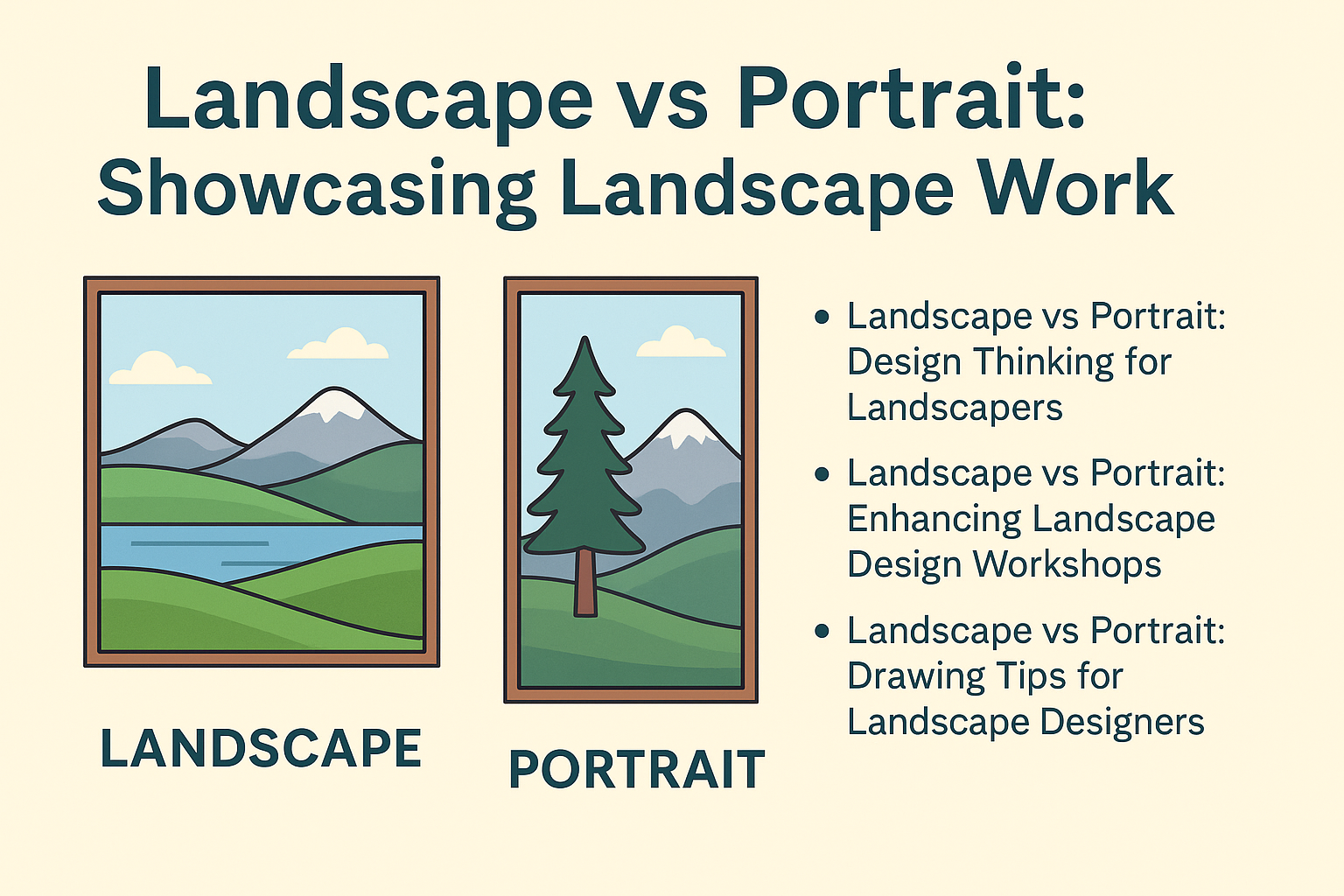 Landscape vs Portrait: Showcasing Landscape Work