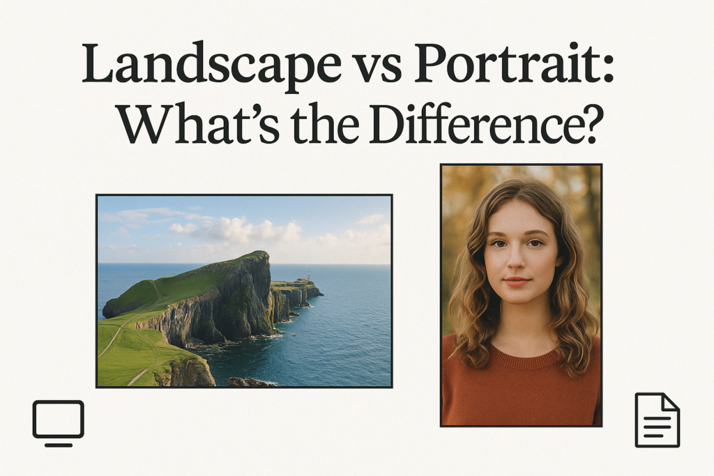landscape vs portrait