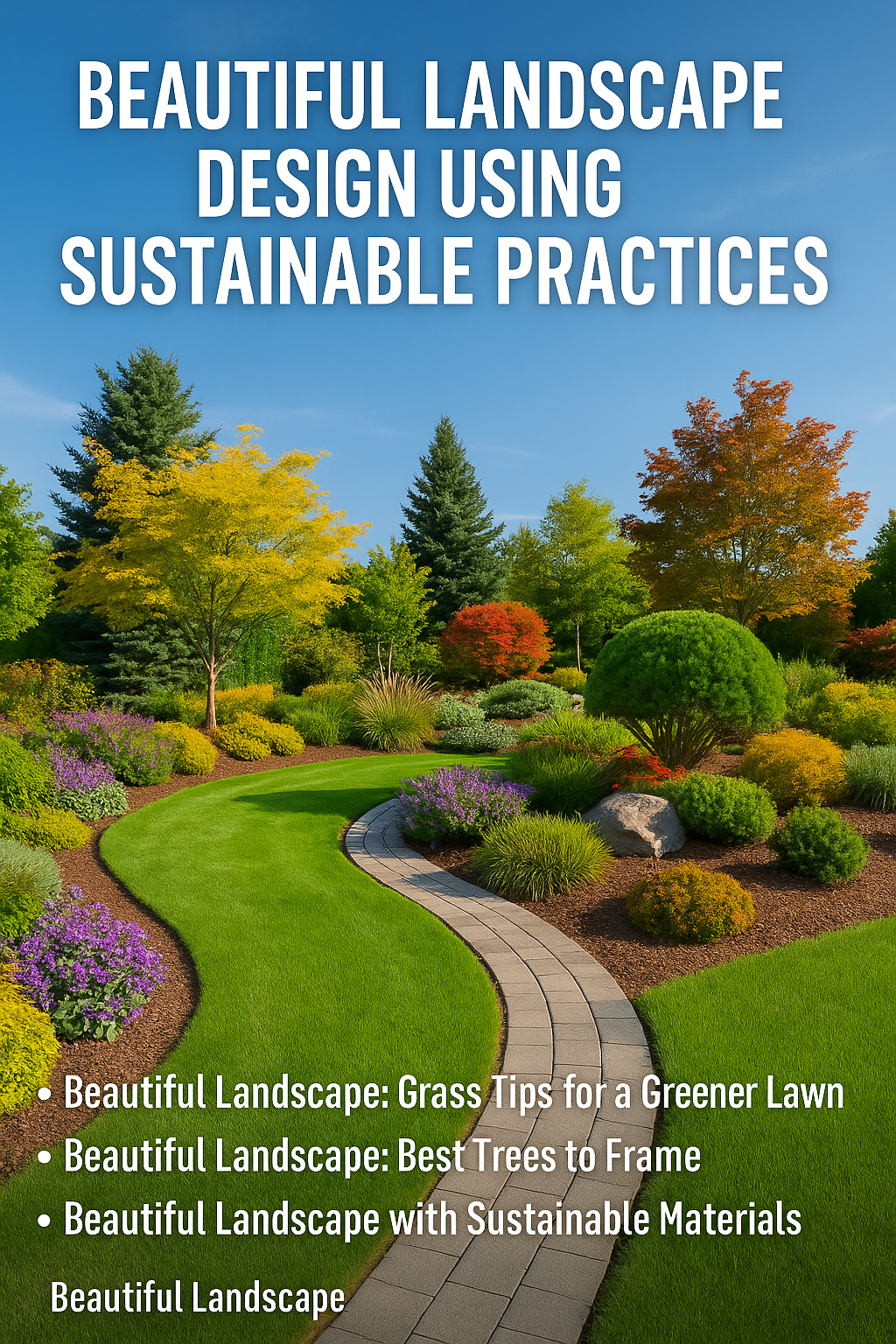 Beautiful Landscape Design Using Sustainable Practices