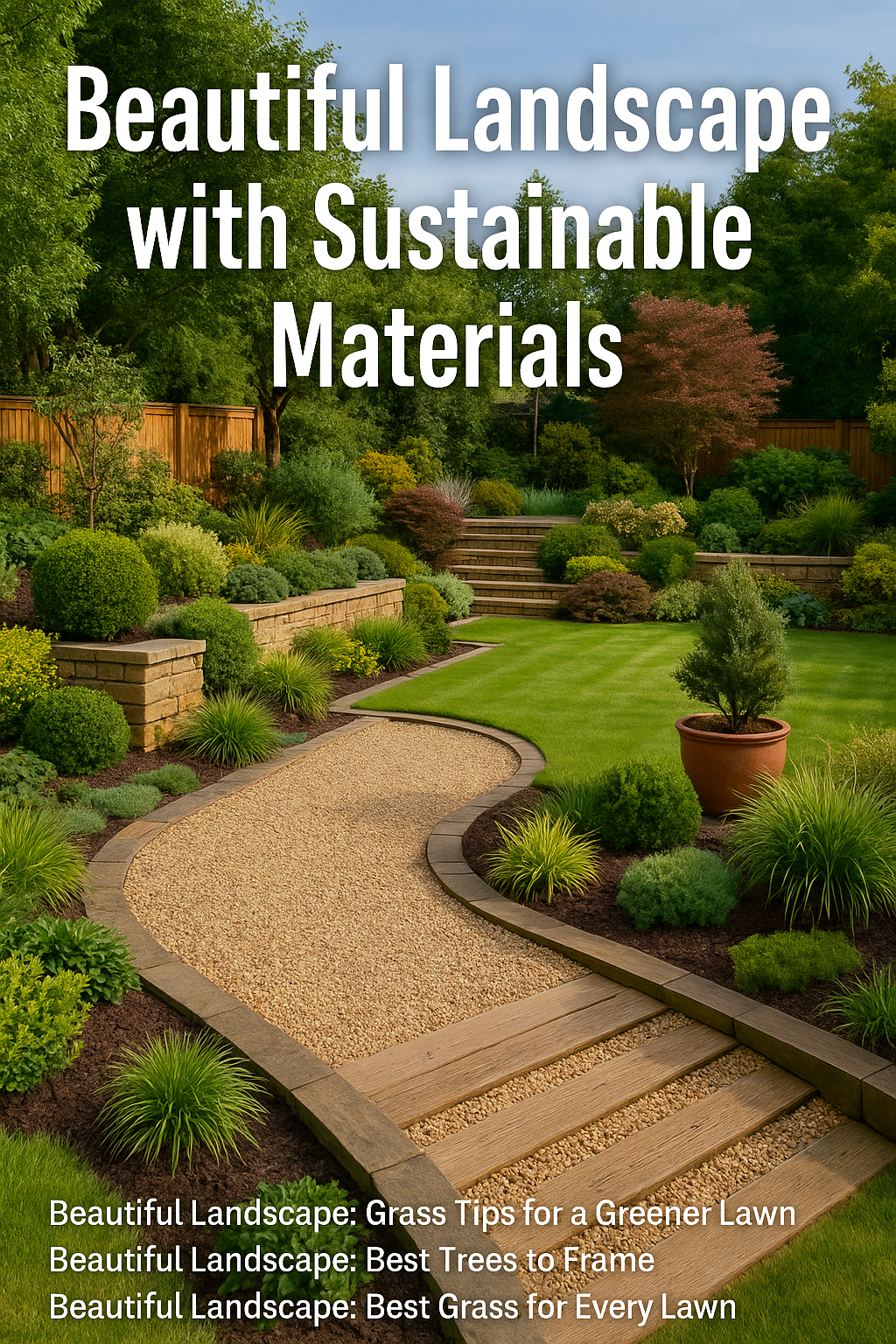 Beautiful Landscape with Sustainable Materials
